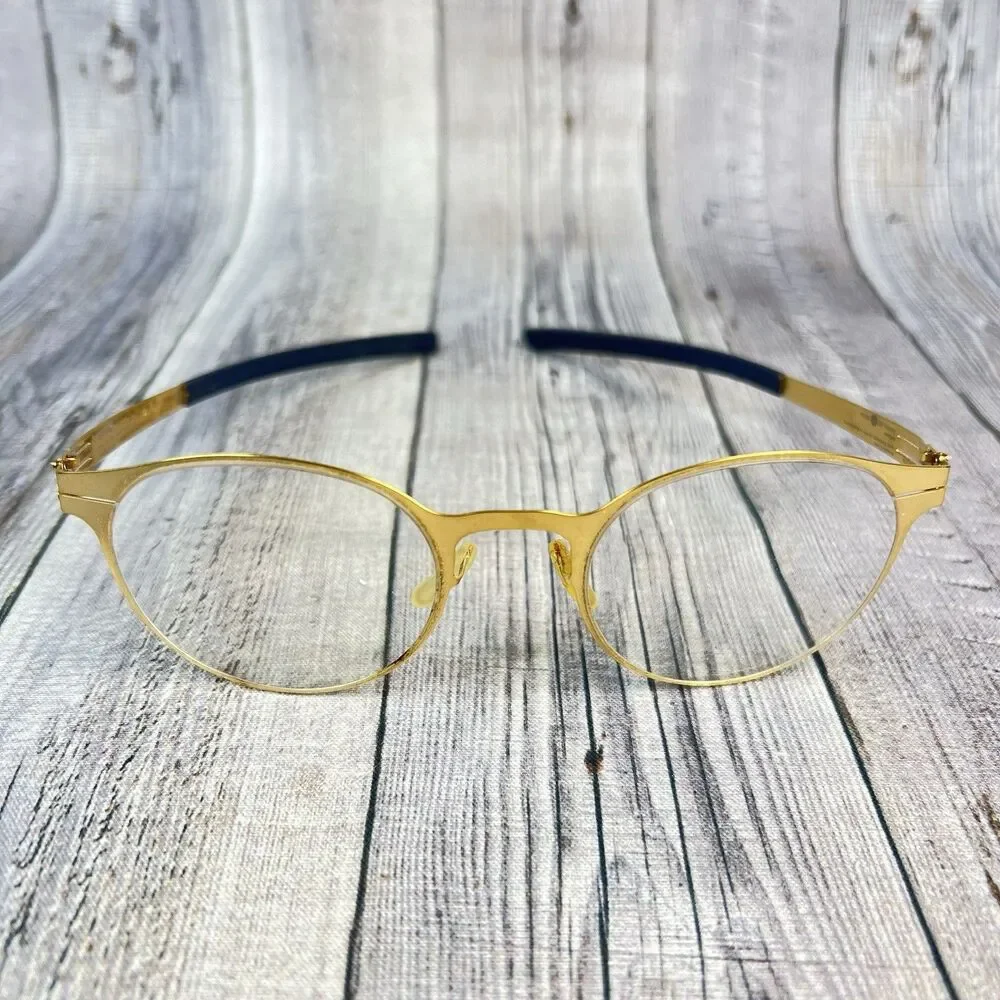 ic! BERLIN 125 FOXWEG AUTHENTIC EYEGLASSES MATT GOLD 47 – 22 – 145 *FRAME ONLY*